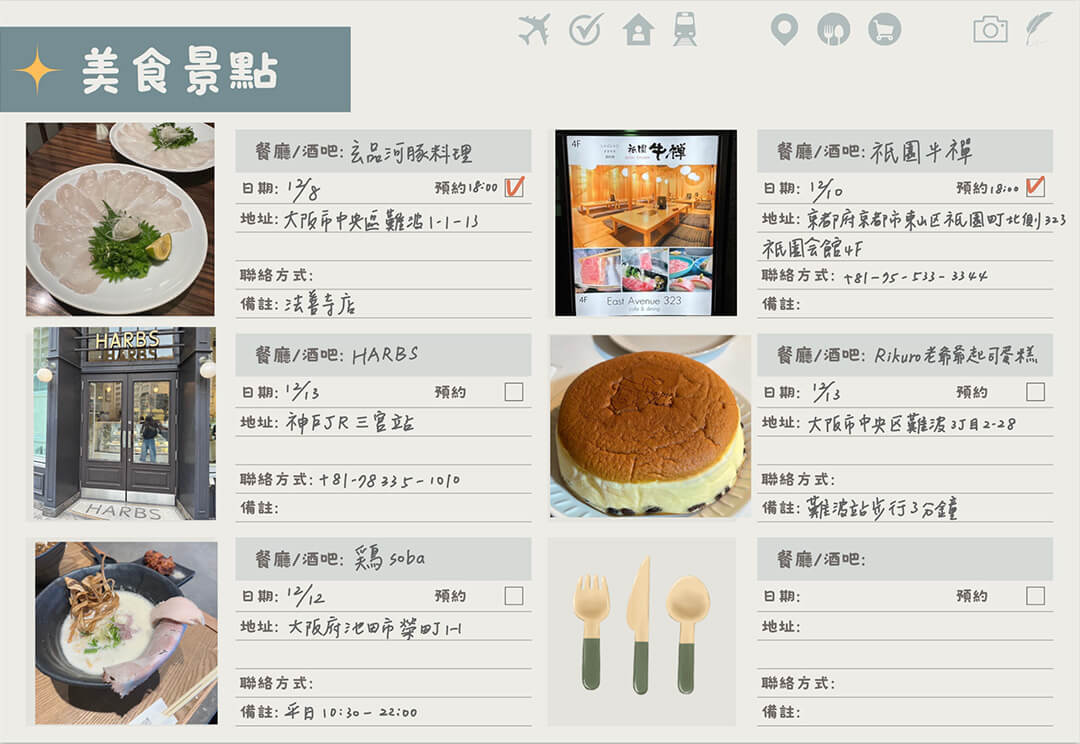 完美旅程必備! 旅遊行程表模板推薦、六個規劃重點和使用範例 - 任性小宇宙