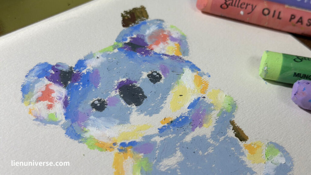 油性粉彩創作課 上課練習作品